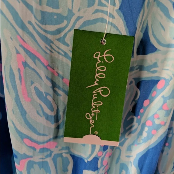 Lilly Pulitzer Deanna Romper in Bay Blue, NWT size XL. - Picture 3 of 9